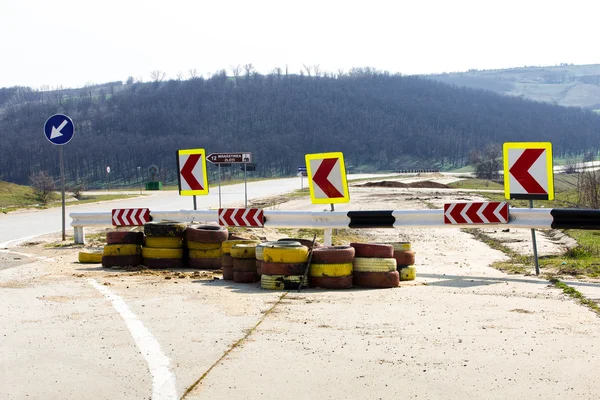 Δρόμος επισκευές φόντο — Φωτογραφία Αρχείου