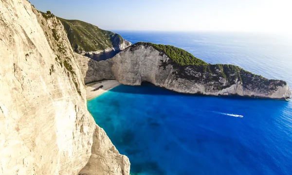 Navagio strand med skeppsbrott — Stockfoto