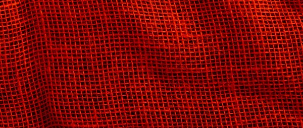 Background Texture Red Sackcloth Stitches Seam — Stock Photo, Image