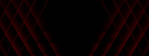 赤い菱形 幾何学的形状 3Dレンダリング パノラマレイアウト画像からの背景 — ストック写真