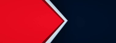 Tasarım için üçgen ok köşe arkaplan örtüşmesi, 3d oluşturma, panoramik düzen