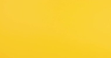 Parlak sarı arka planda bir ev ya da dairenin anahtarlarını teslim eden ellerin yakın çekimi. Temiz, minimal 4K video emlak, kiralama, satın alma, taşınma ve mülkiyet aktarımı için mükemmel.