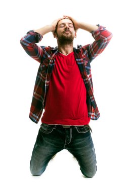 üzgün adam portresi