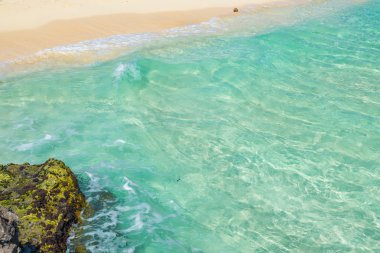 Bir Playa del Carmen, Yucatan, Meksika için Karayip Denizi sahne 