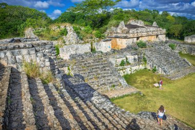 Ek Balam Maya Arkeolojik Sit. Maya Harabeleri, Yucatan Yarımadası