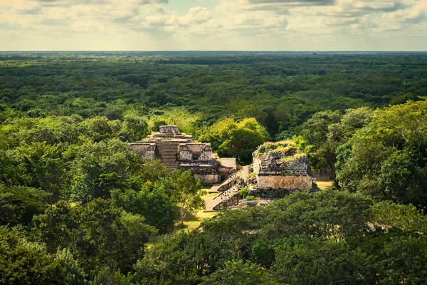 Ek Balam mayského archeologického naleziště. Maya ruiny, poloostrov Yucatán — Stock fotografie