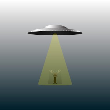 UFO ve uzaylı.