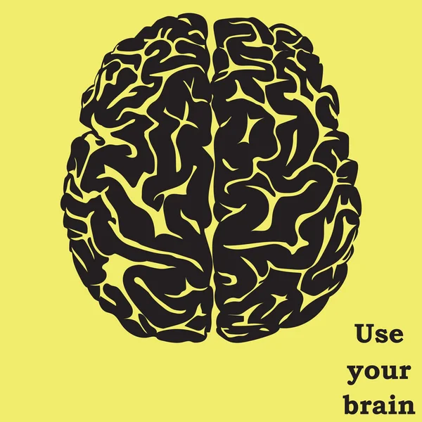 Usa tu cerebro — Archivo Imágenes Vectoriales