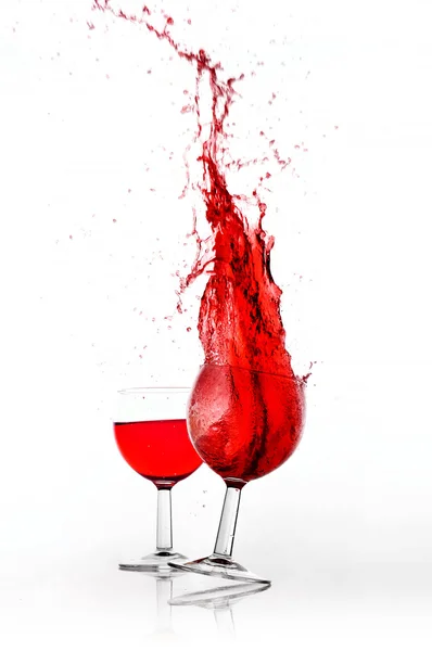 전체 와인 유리 색상 — 스톡 사진