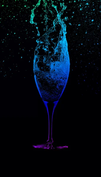 Vin verre couleur plein — Photo