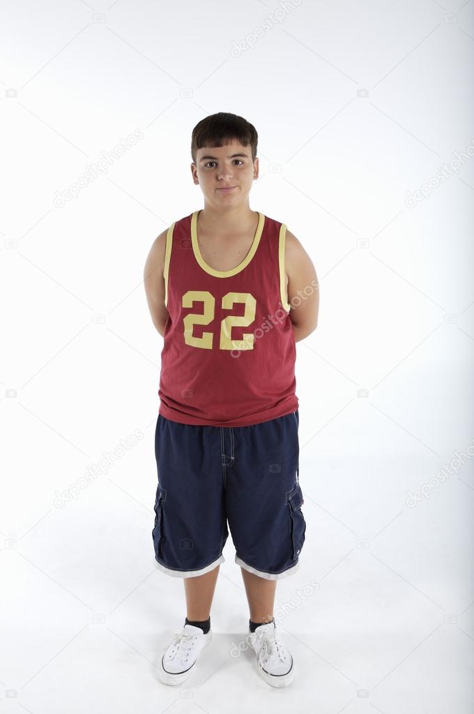 boy dressed in Sportswear