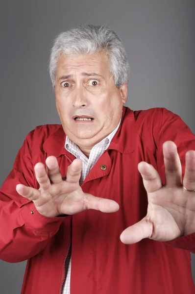 Retrato do estúdio do homem sênior — Fotografia de Stock