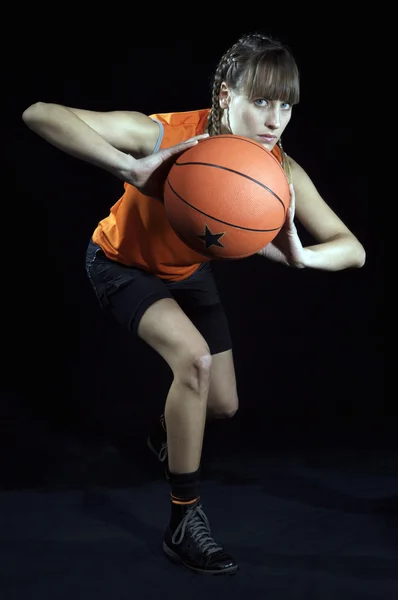 Kvinnliga basketspelare — Stockfoto