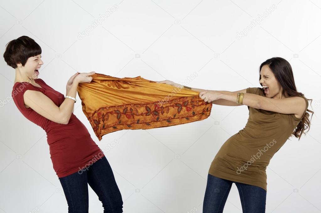 Girls Fighting Clothes Off