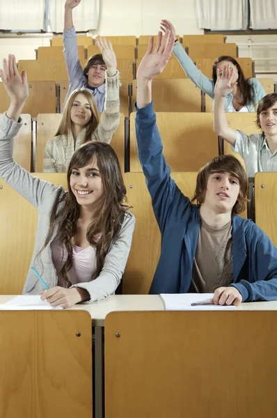 Grupo de estudantes que estudam — Fotografia de Stock