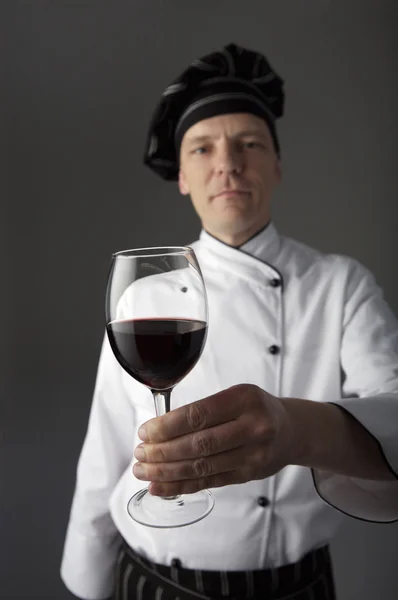 Somellier verificação da qualidade do vinho — Fotografia de Stock
