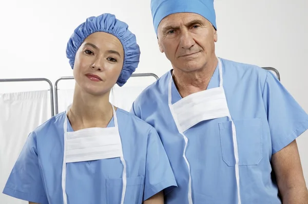 Portrait of two doctors — Stock Photo, Image