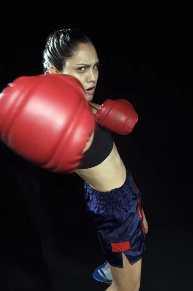 Упражнения по боксу — стоковое фото