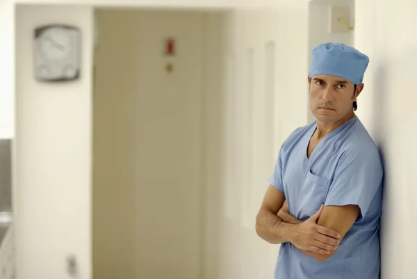 Doctor standing in hospital hall