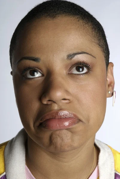 Mujer joven emocional — Foto de Stock