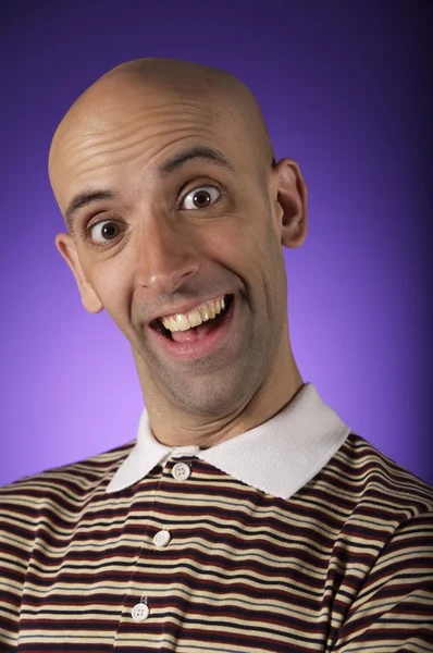 Funny bald man — Stok fotoğraf
