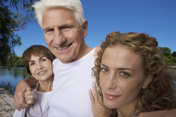 Семья в парке
