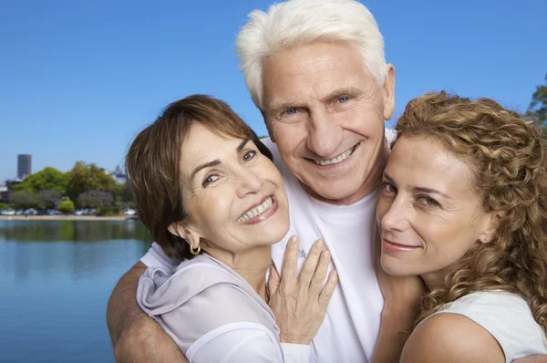 Gelukkige paar grootouders — Stockfoto