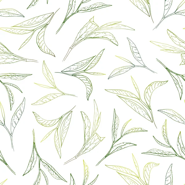 Солнечные чайные листья — стоковый вектор