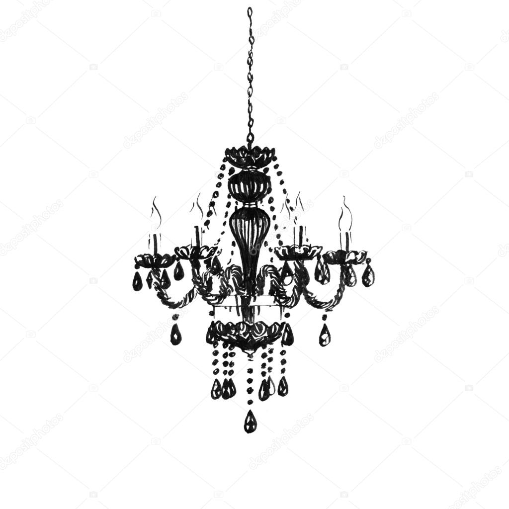 Black crystal chandelier
