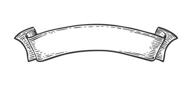 Beyaz arka plan üzerinde izole şerit. Vektör