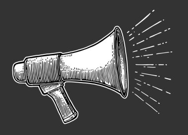 Erkek el holding hoparlör.