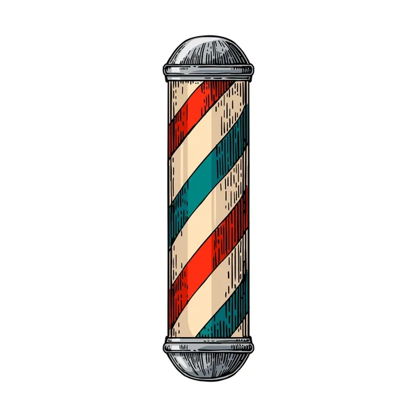 Classic barber shop Pole. — Stock Vector