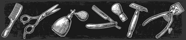 Набор инструментов для Парикмахерской — стоковый вектор