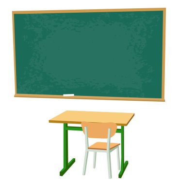 Okul masa ve sandalye.