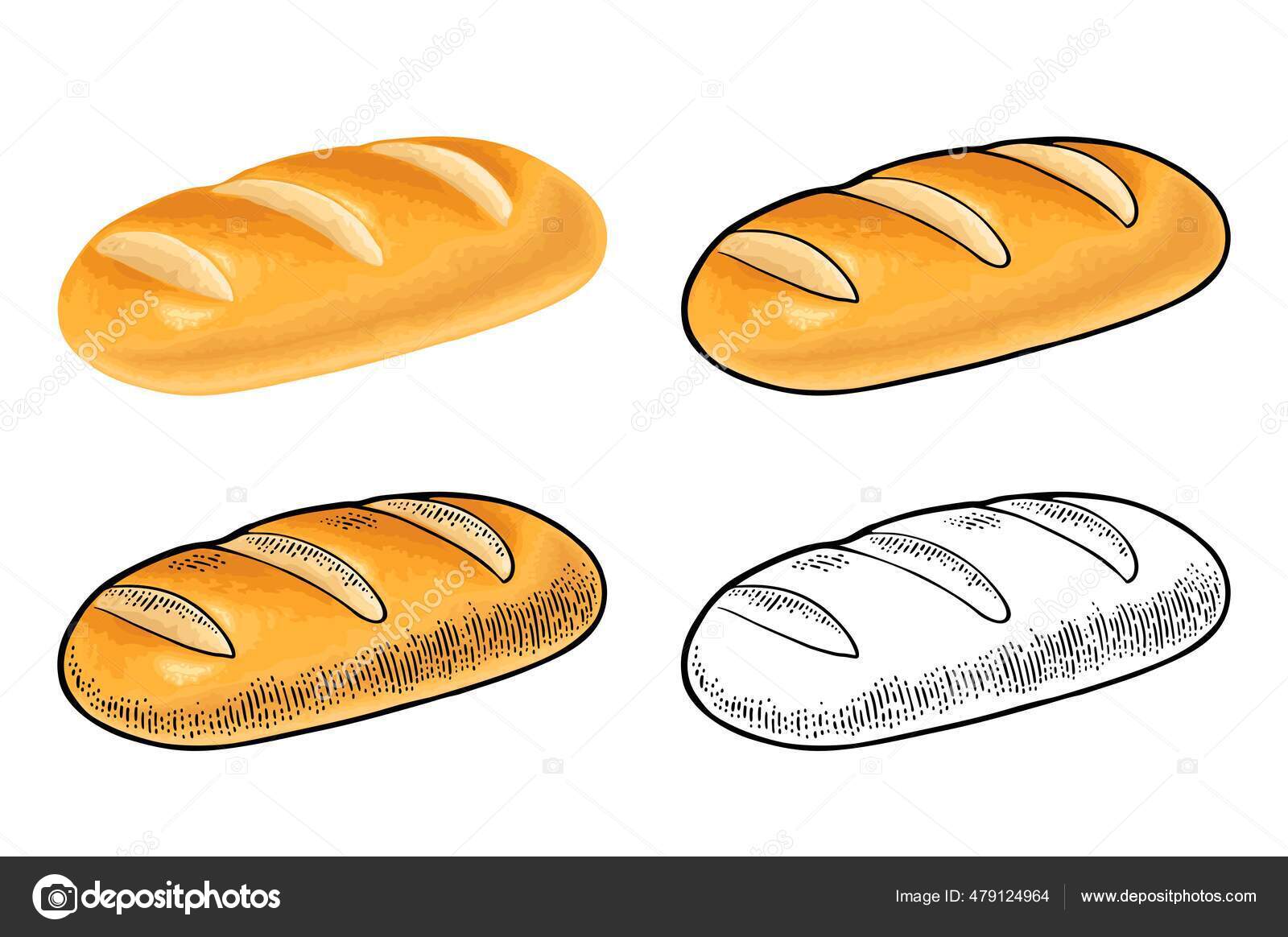 How to Draw Bread - Easy Drawing Tutorial For Kids