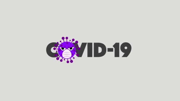 COVID-19疫苗研究的动画。Corona Virus SARS-CoV-2, 2019 nCoV virus vaccine Breakthrough.一种头孢病毒疫苗的研发。创建COVID-19疫苗2020 。注射器注射 — 图库视频影像