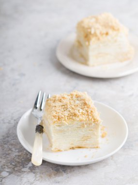 Rus Napoleon pasta bir tablo