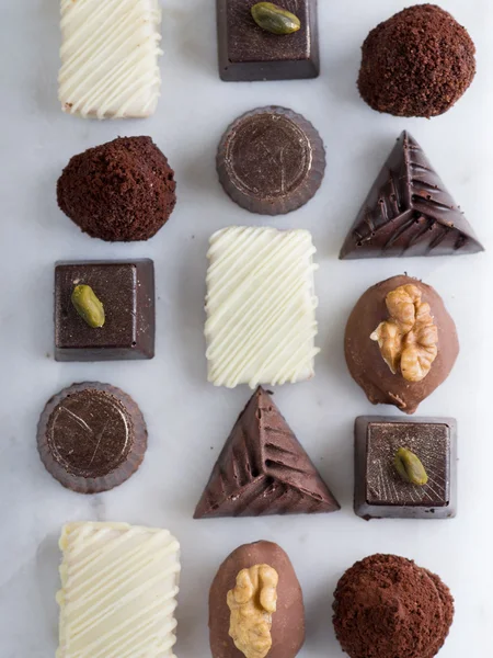 Doces caseiros Doces de chocolate — Fotografia de Stock