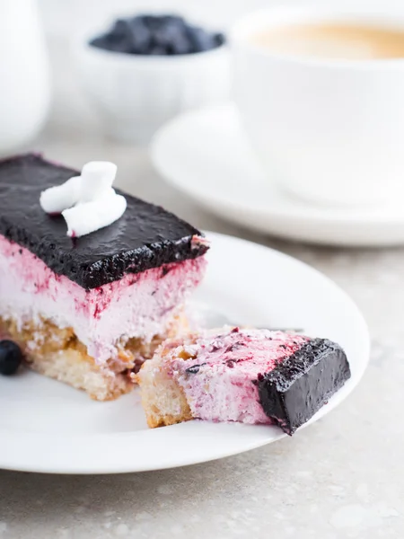 Tarta de arándanos mousse — Foto de Stock