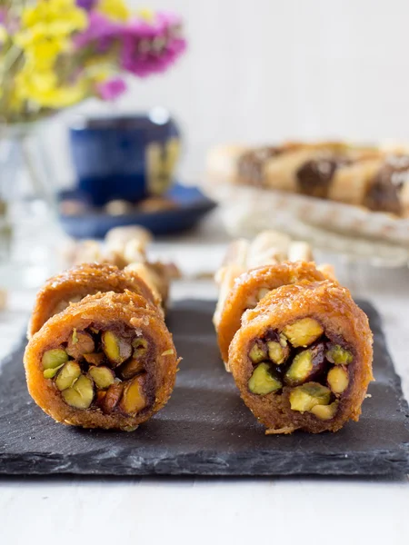 Zoete honing bakhlava — Stockfoto