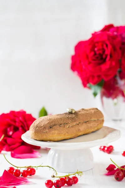 Doce eclair caseiro — Fotografia de Stock