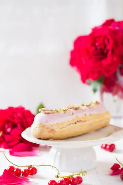 Doce eclair caseiro — Fotografia de Stock