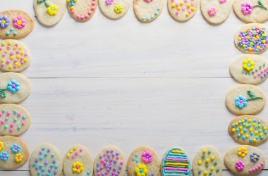 süslü Paskalya kurabiyeleri