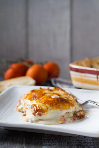 Delicious homemade lasagna — Stock Photo, Image