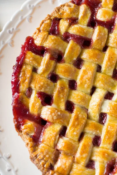 Pastel de fresa casero dulce — Foto de Stock