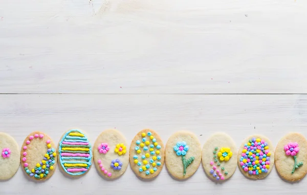 Ingerichte Pasen cookies — Stockfoto