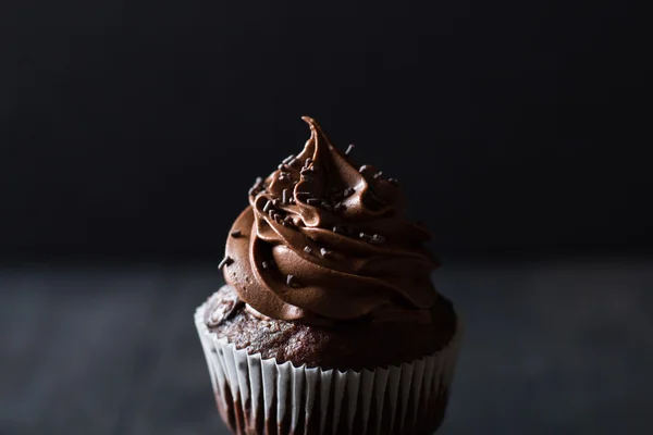 Σπιτικό σοκολάτα cupcake — Φωτογραφία Αρχείου