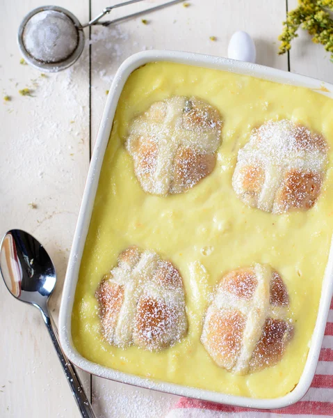 Heiße Crossbrötchen — Stockfoto