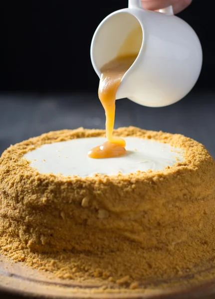 Traditioneller russischer Honigkuchen — Stockfoto