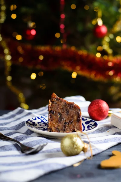 Traditional Christmas cake — Stock Photo, Image